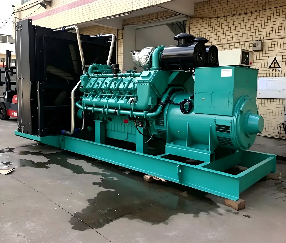AP-250NG 250 kW open-type gas generator set on skid